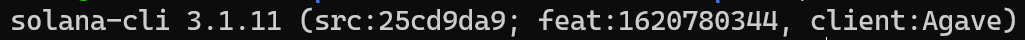 solana version command